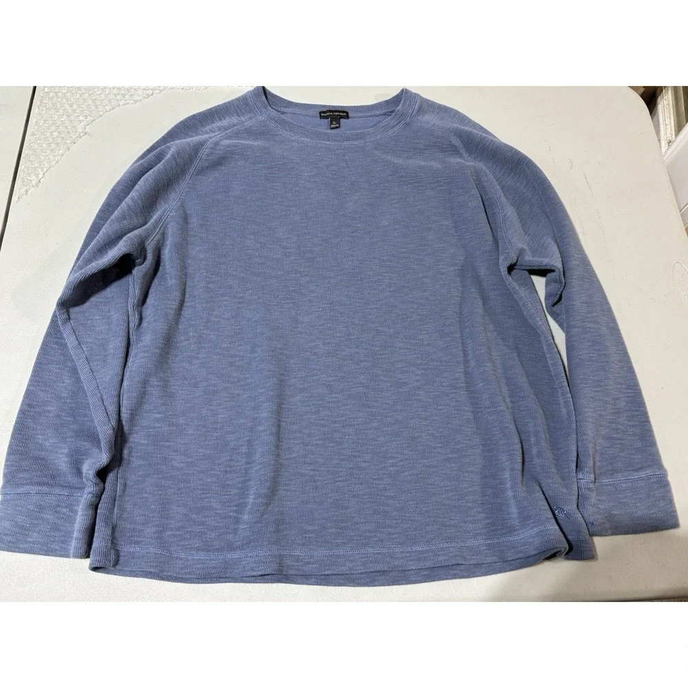 Banana Republic Men's‎ XL Double Knit Crewneck, Raglan Long Sleeve Relaxed Fit